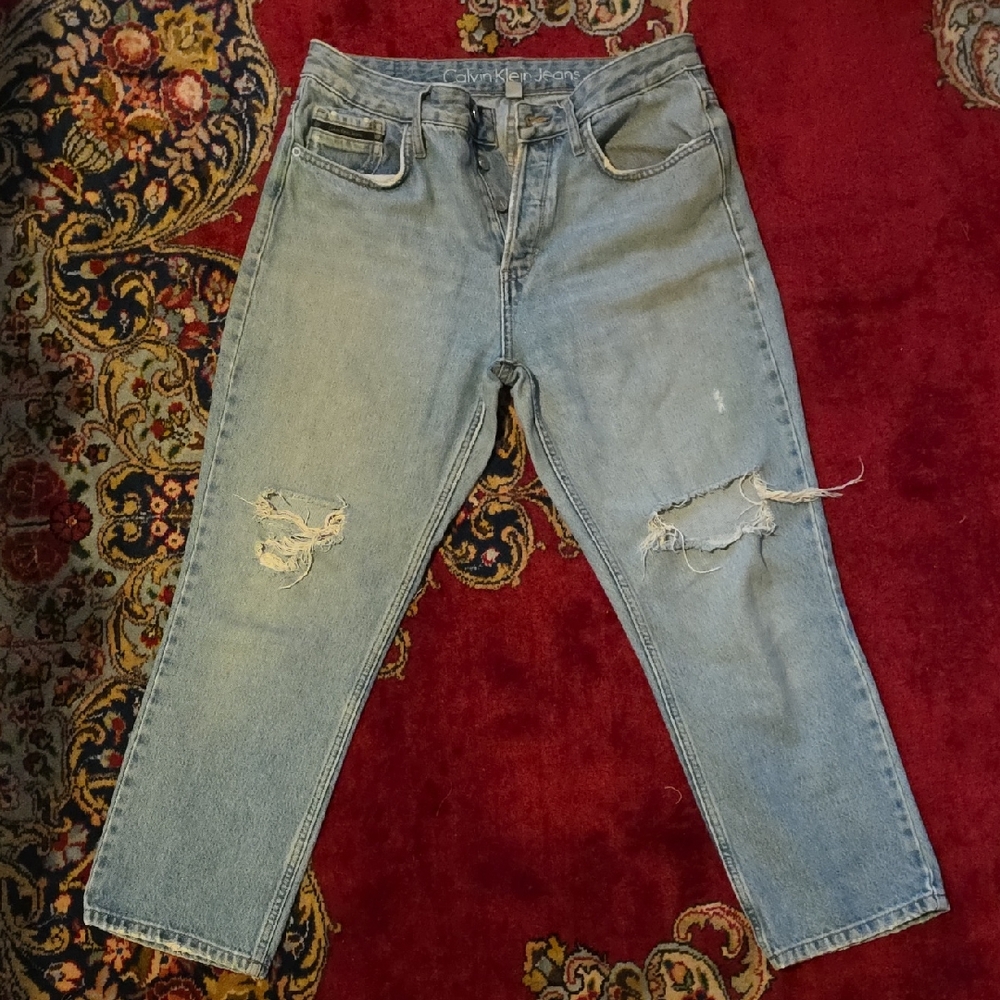 Calvin Klein Women's Light Blue Boot Cut Jeans